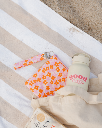 Floral Pink Wristlet Keychain (KIKI & CO)