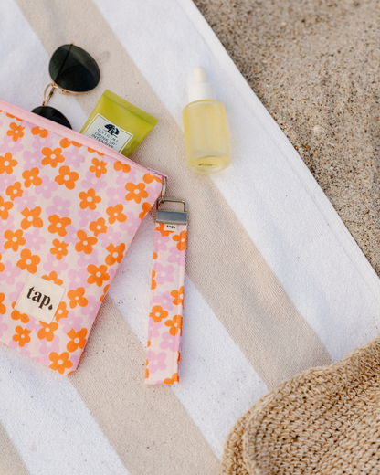 Floral Pink Wristlet Keychain (KIKI & CO)