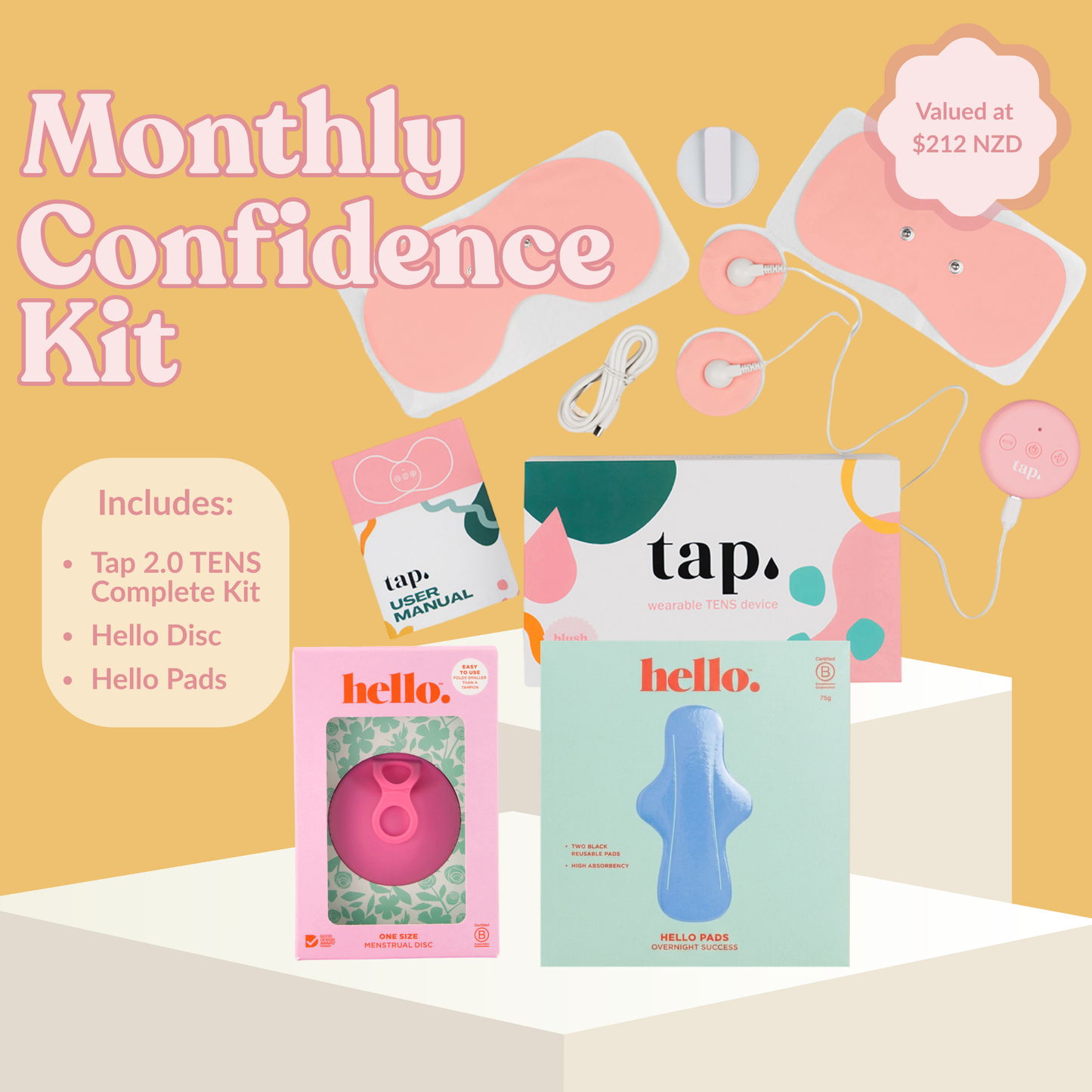 Hello x Tap. 2.0 TENS Bundle