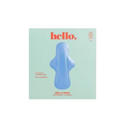 Hello Period Overnight Reusable Pads (2-Pack)