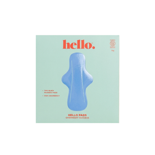 Hello Period Overnight Reusable Pads (2-Pack)