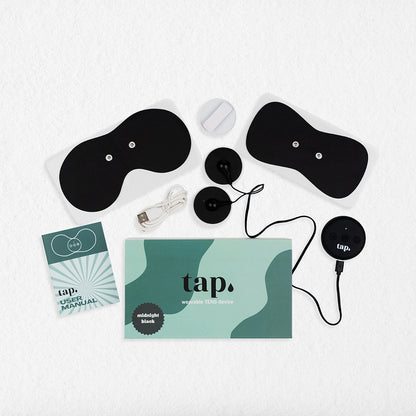 TAP 2.0 wireless TENS device for period pain and endometriosis relief